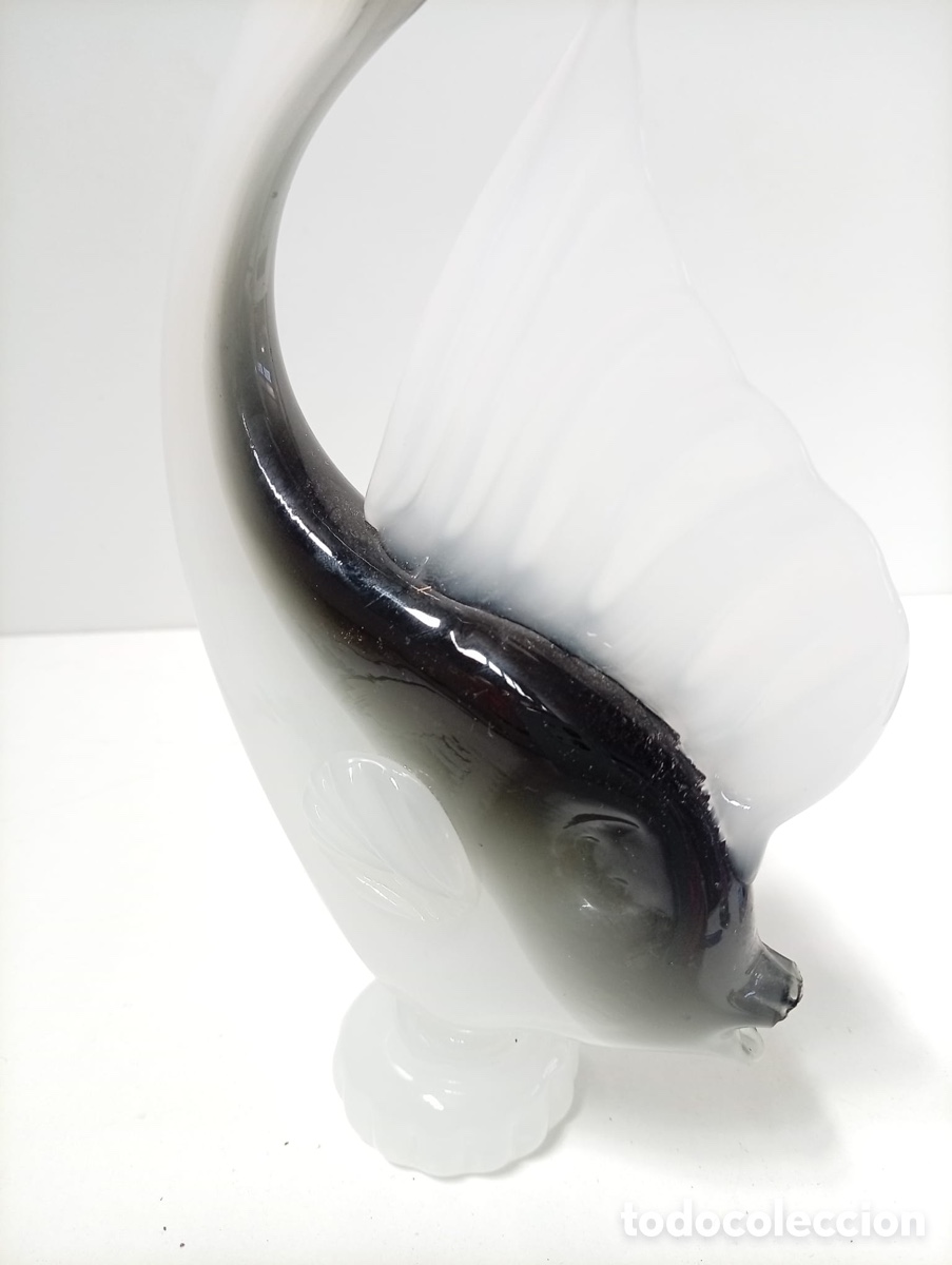 Antig&uuml;edades: . FIGURA PEZ CRISTAL DE MURANO. - Foto 4