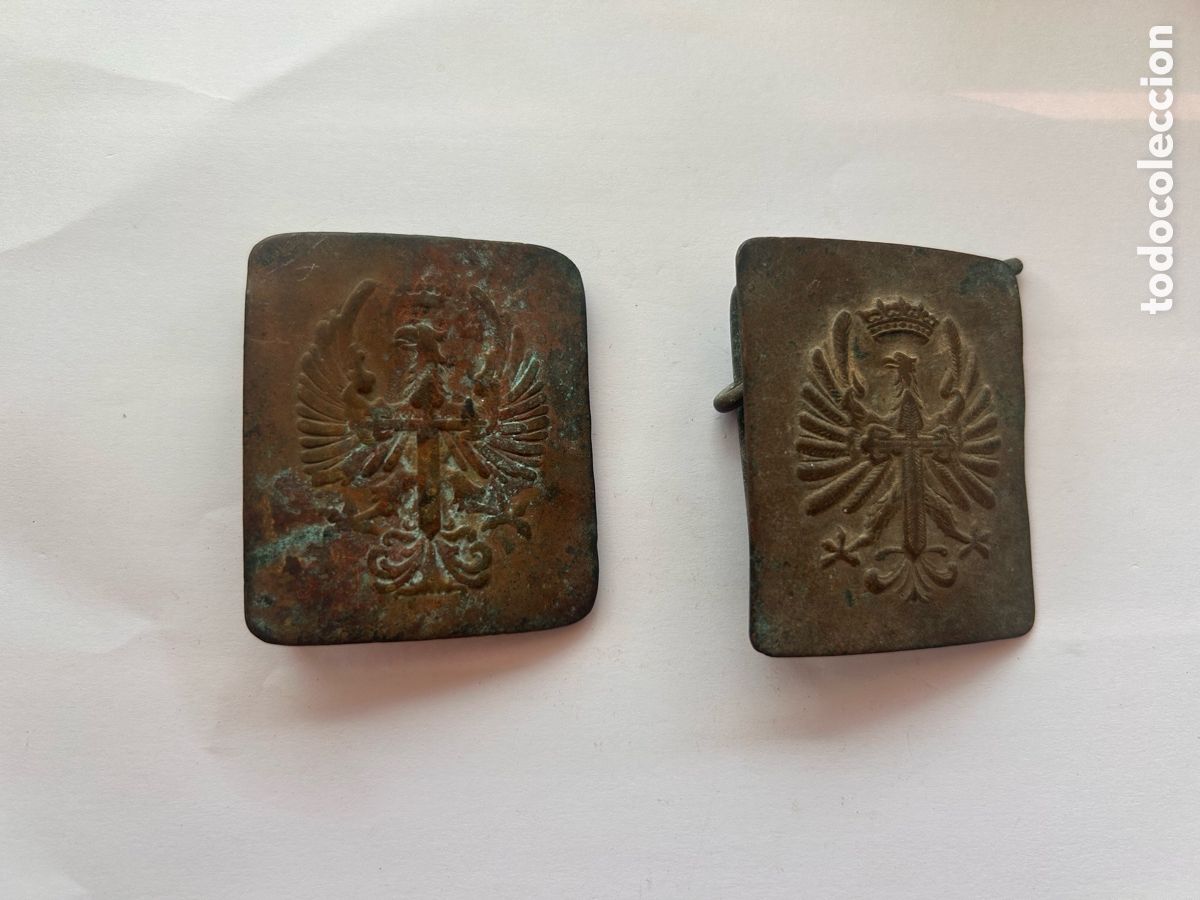 Antiques: Hebillas de cintur&oacute;n militares espa&ntilde;olas