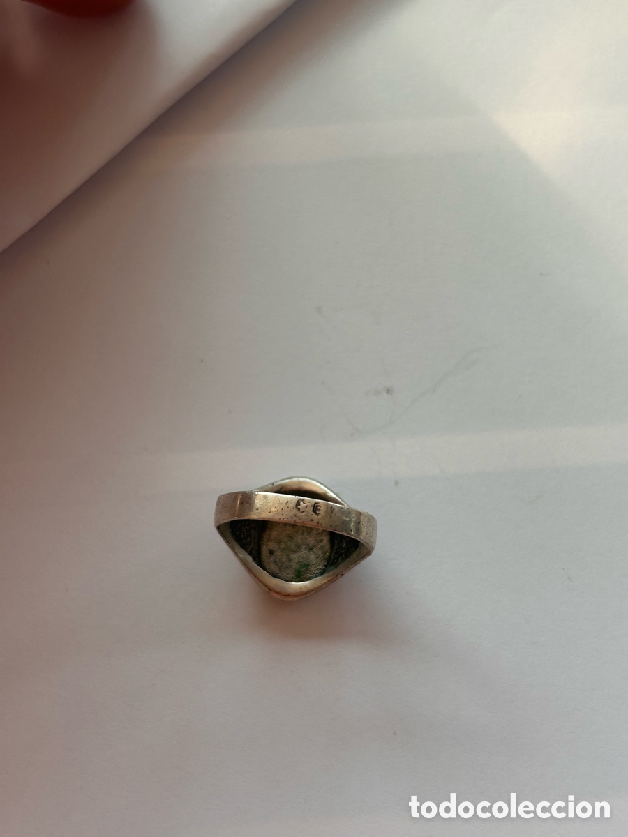 Antig&uuml;edades: Anillo de sello antiguo de plata - Foto 2