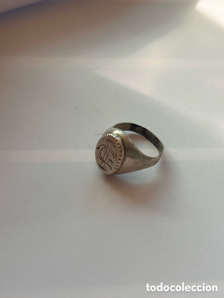 Antig&uuml;edades: Anillo de sello antiguo de plata