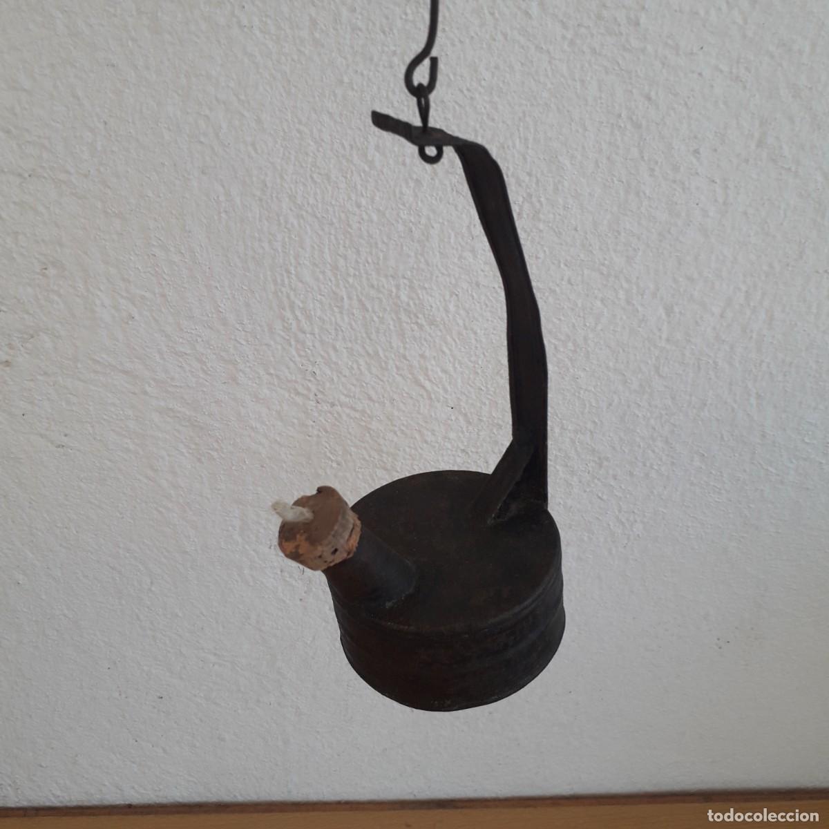 Antig&uuml;edades: CD4 CANDIL DE HOJALATA DE ACEITE - Foto 7