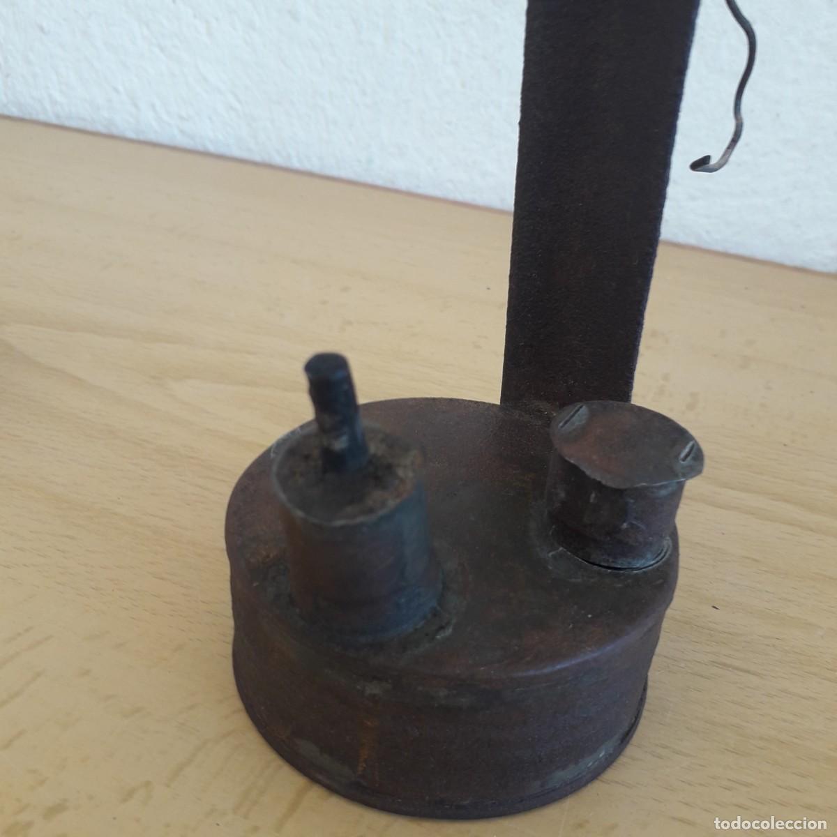 Antig&uuml;edades: CD3 CANDIL DE HOJALATA DE ACEITE - Foto 4