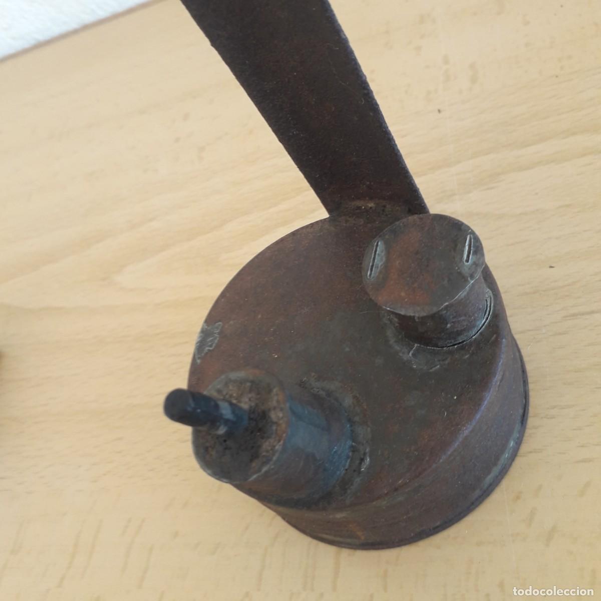 Antig&uuml;edades: CD3 CANDIL DE HOJALATA DE ACEITE - Foto 5