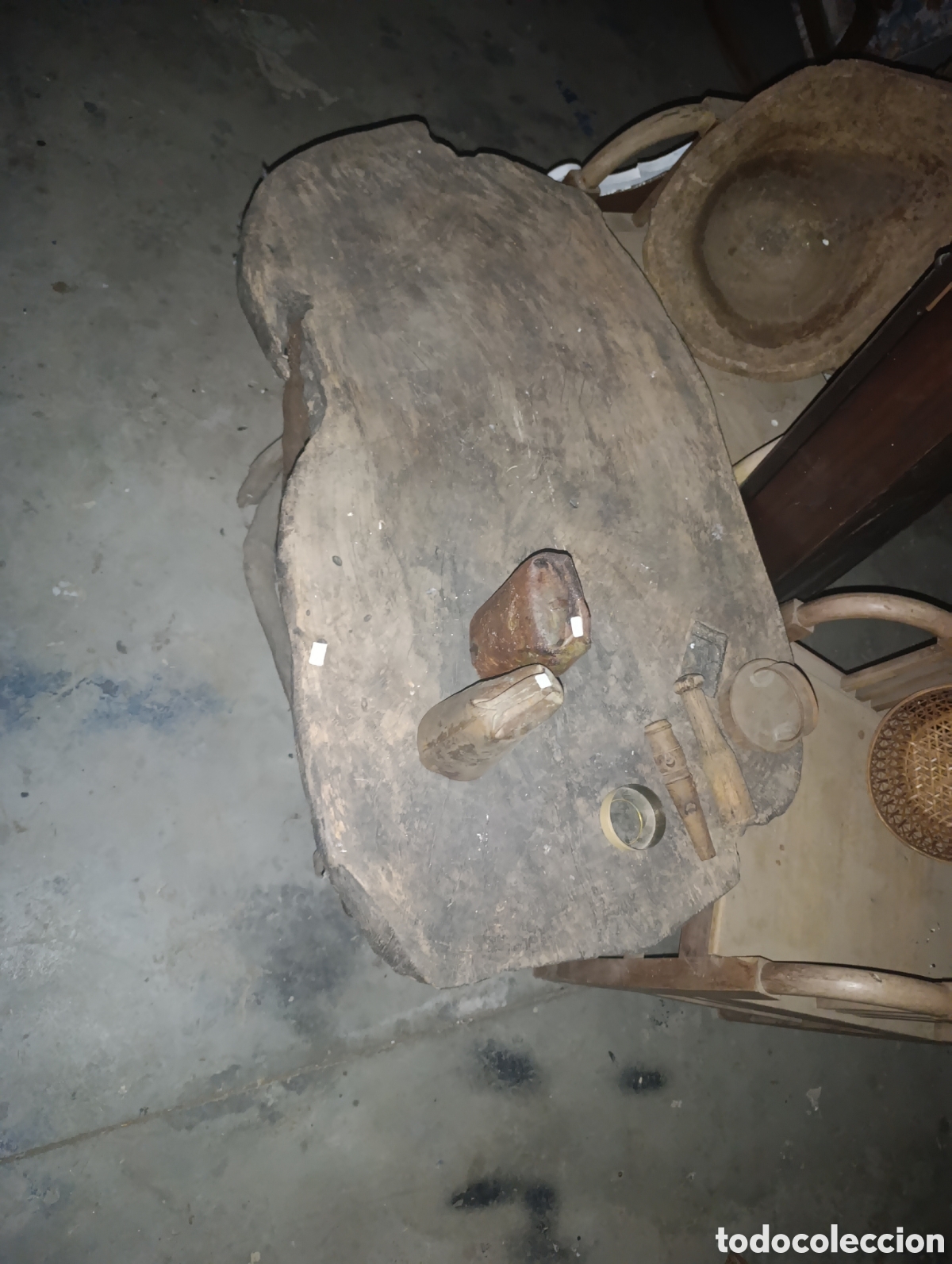 Antig&uuml;edades: Mesa de matanza de una pieza. - Foto 3