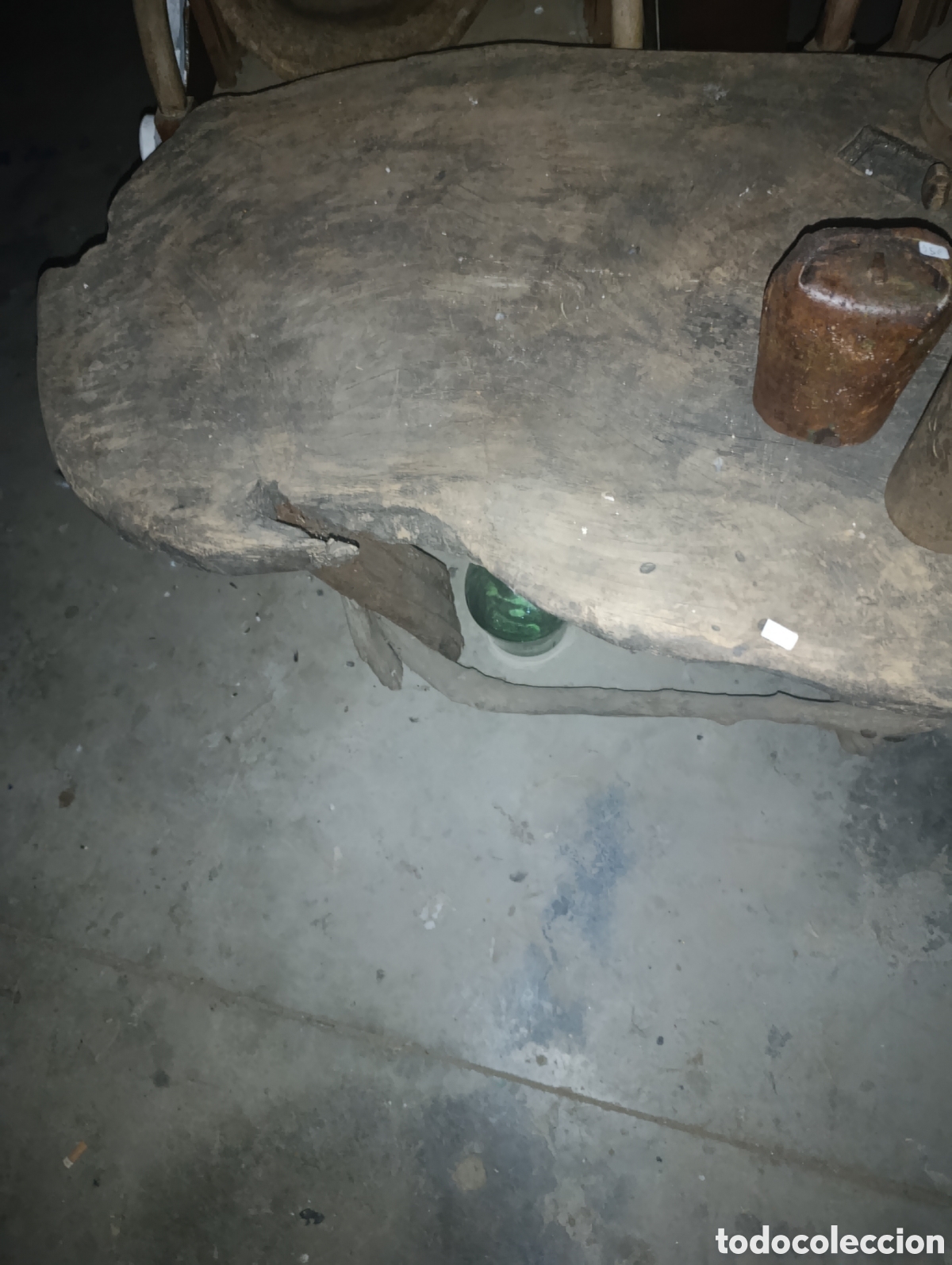 Antig&uuml;edades: Mesa de matanza de una pieza. - Foto 6
