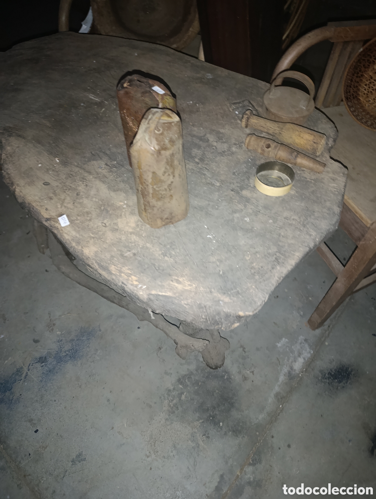 Antig&uuml;edades: Mesa de matanza de una pieza. - Foto 7