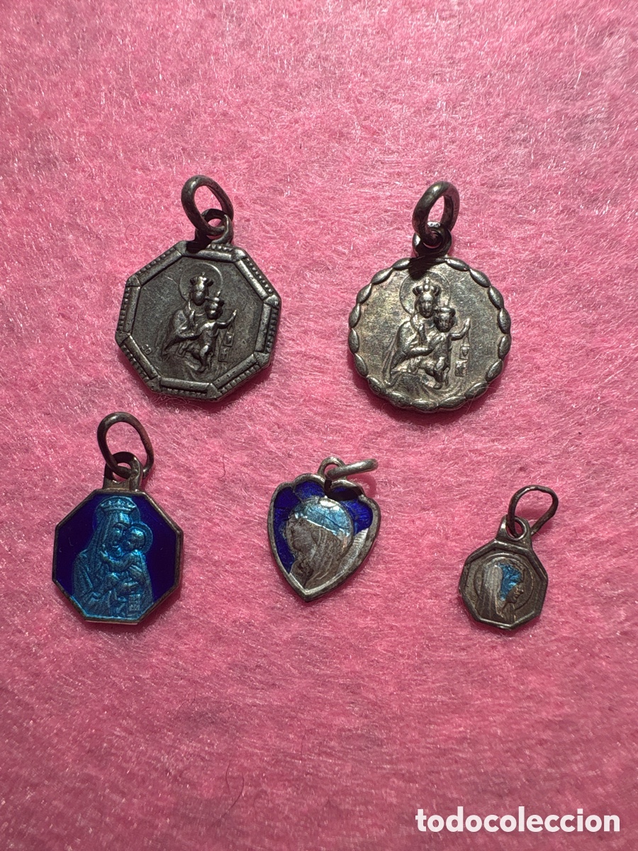 Antig&uuml;edades: Medallas religiosas plata de ley (A4)