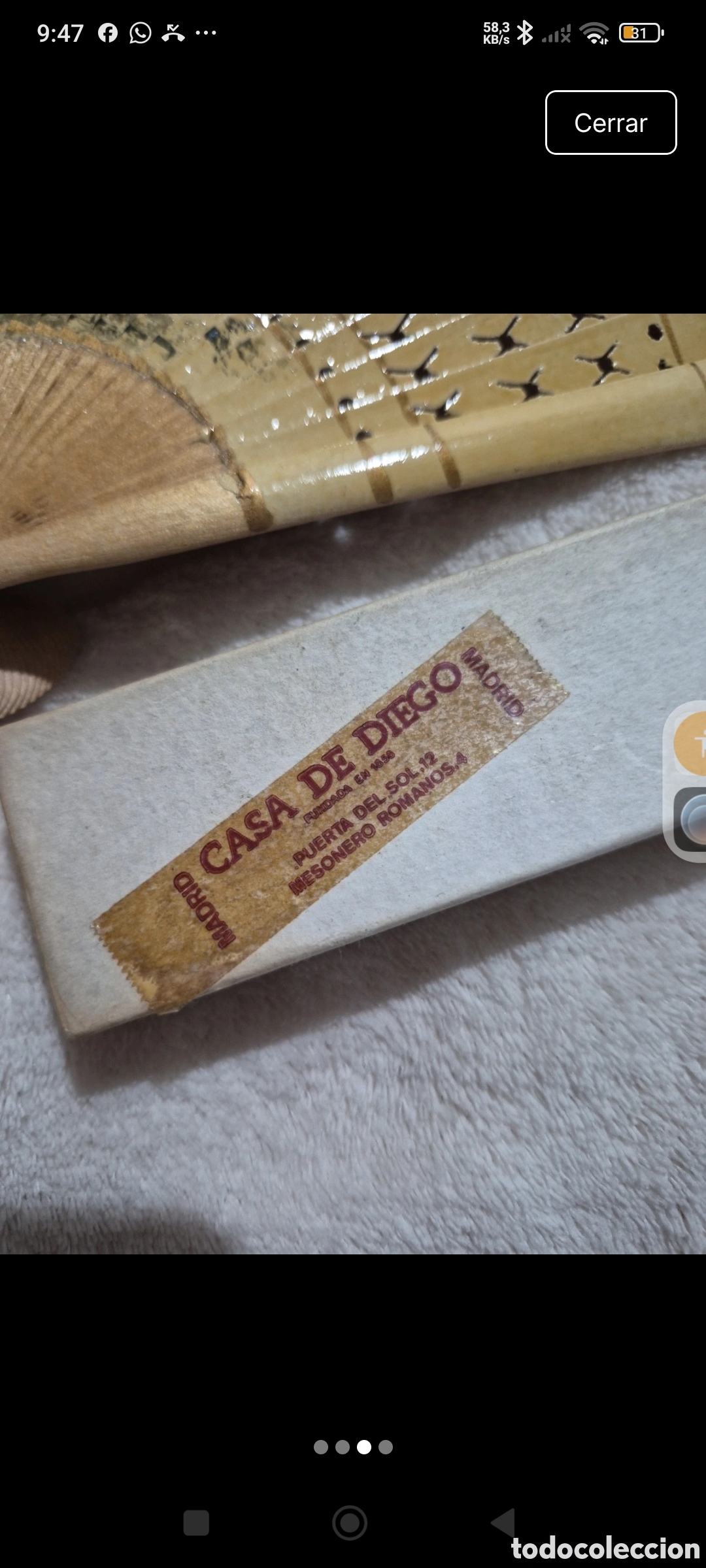 Antig&uuml;edades: Abanico de la casa de Diego - Foto 4