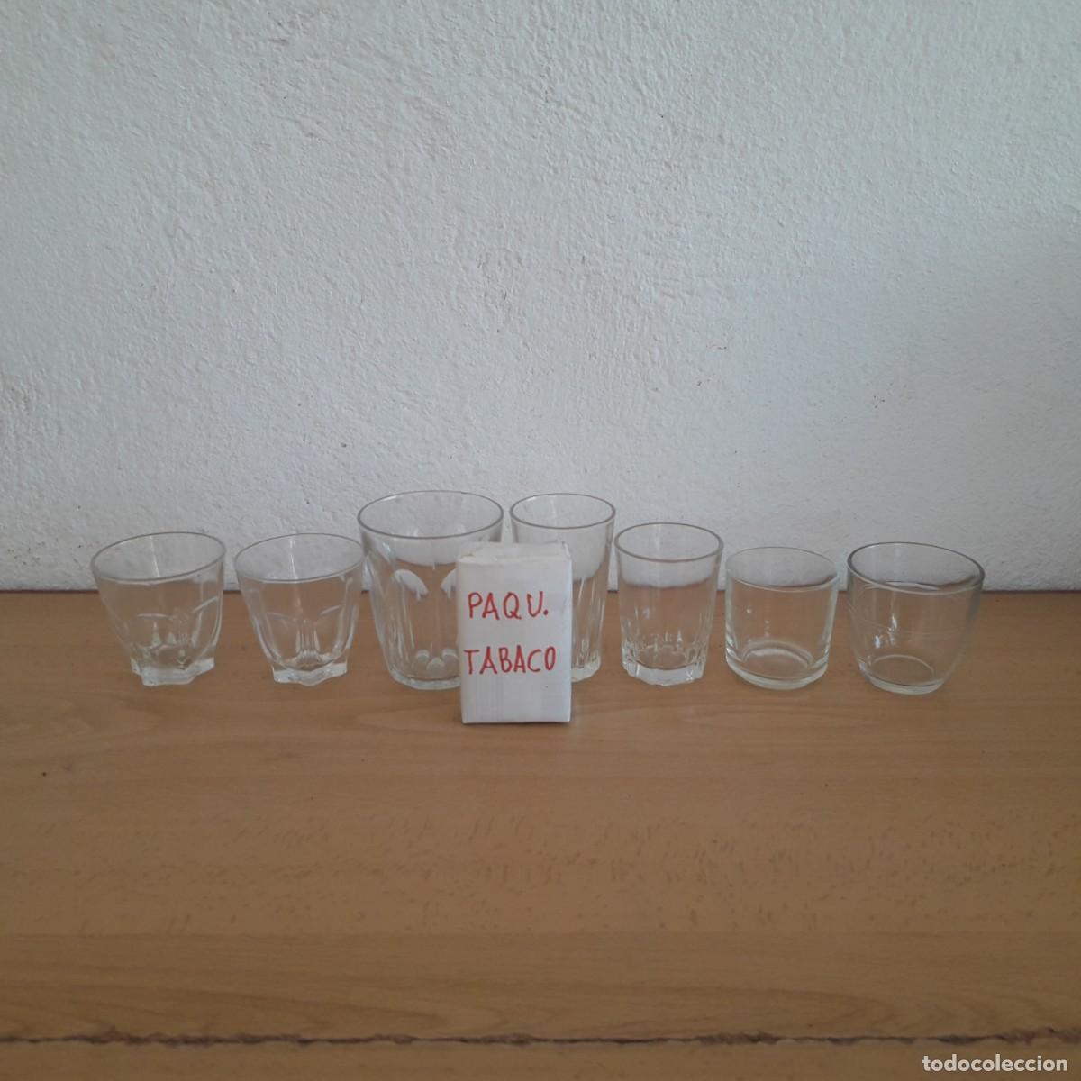 Antig&uuml;edades: 7 VASOS CRISTAL ANTIGUOS - Foto 2