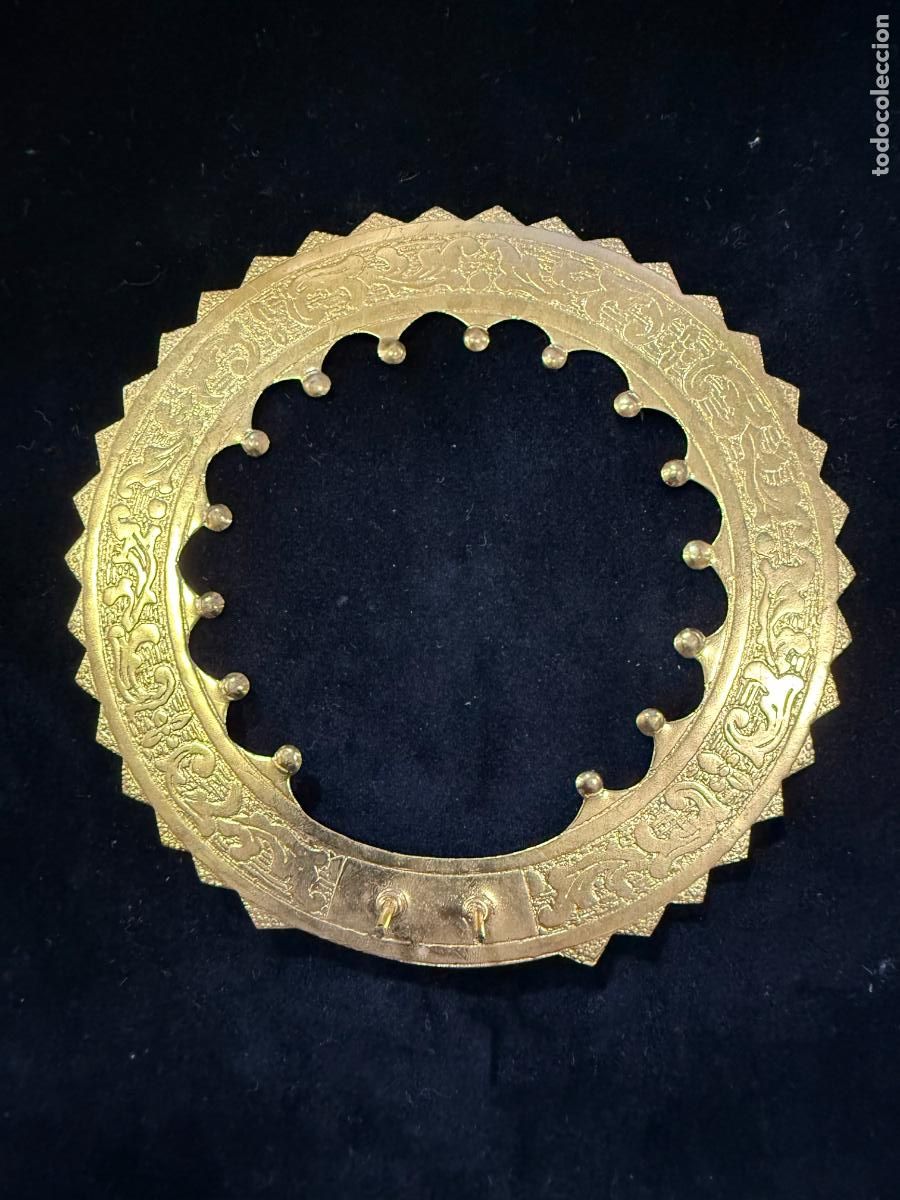 Antig&uuml;edades: PRECIOSO ARO PARA IMAGEN RELIGIOSA - MEDIDA 10 CM