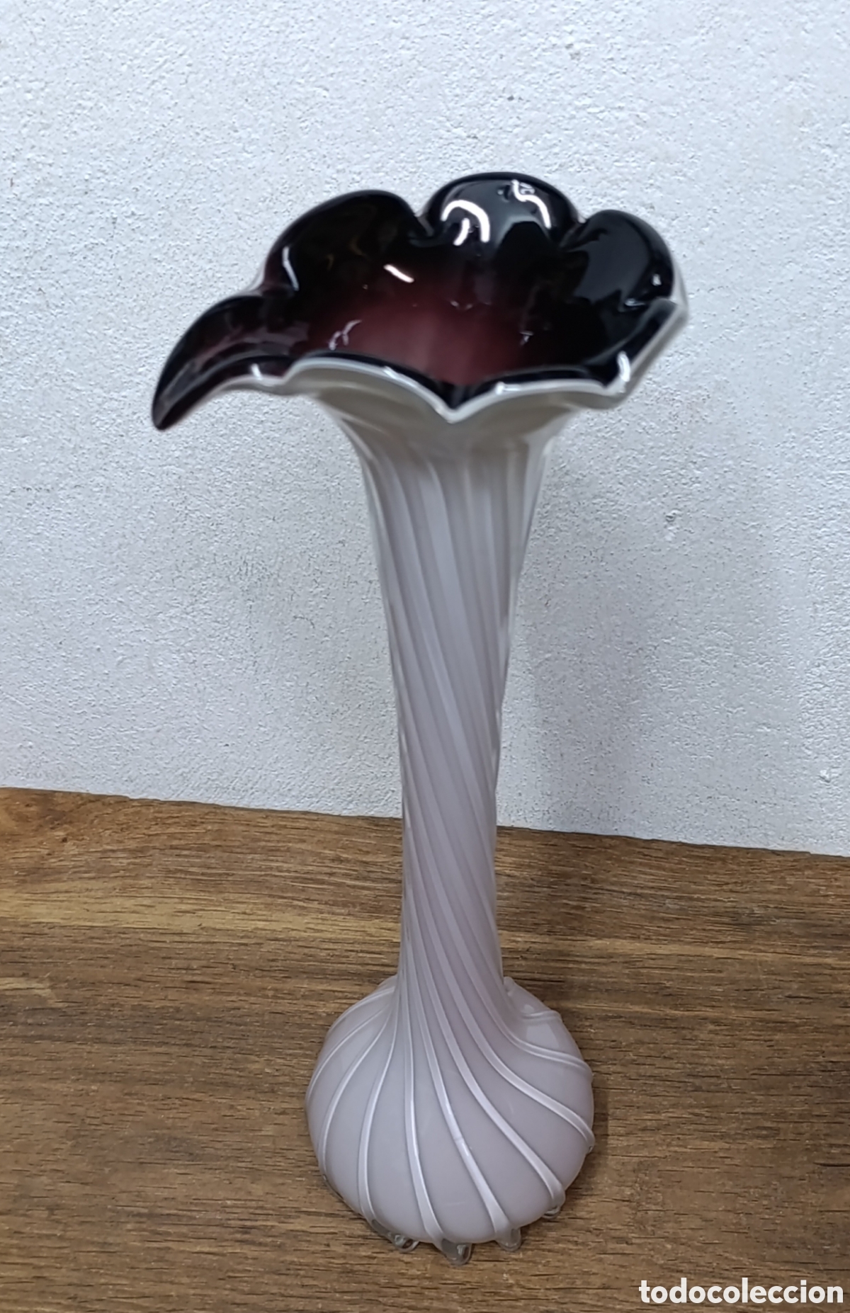 Antig&uuml;edades: MUY BONITO JARR&Oacute;N DE CRISTAL SOPLADO DE MURANO, VINTAGE.