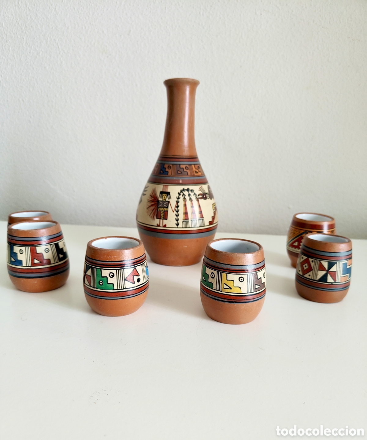 Antig&uuml;edades: Juego de Cer&aacute;mica Artesanal Vintage - P&iacute;sac, Cusco (Per&uacute;)