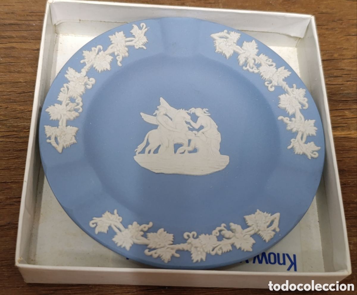 Antig&uuml;edades: MUY BONITO CENICERO DE CER&Aacute;MICA INGLESA WEDGWOOD
