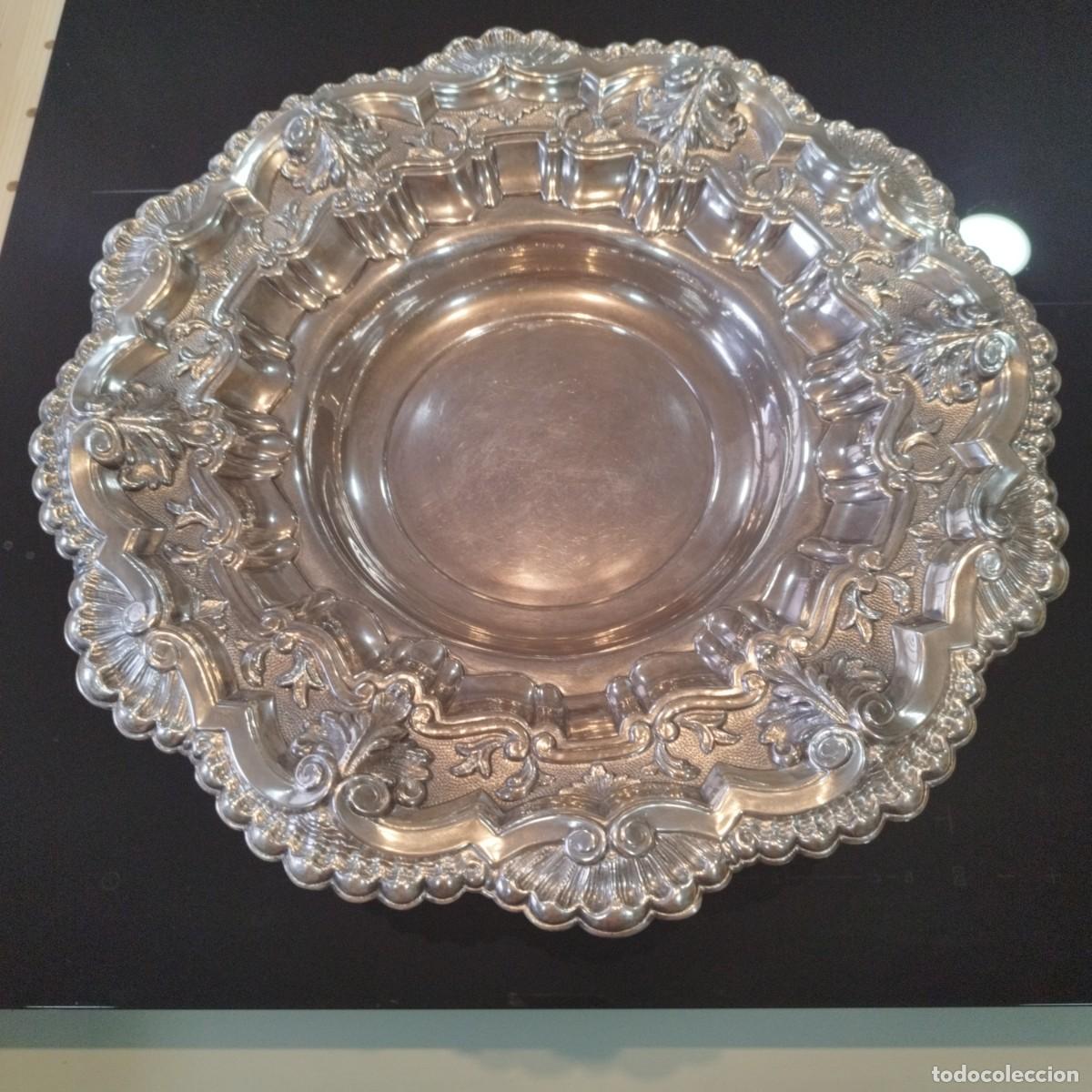 Antig&uuml;edades: Frutero plata primera ley Casa Bagues Barcelona