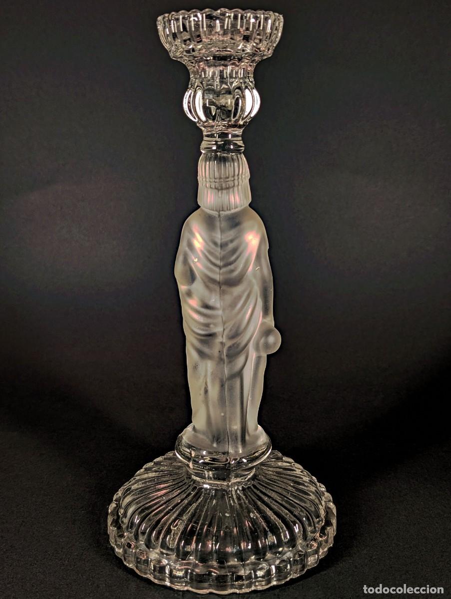 Antig&uuml;edades: Large torch-style candlestick &rdquo;The Water Carrier&rdquo; - Foto 5