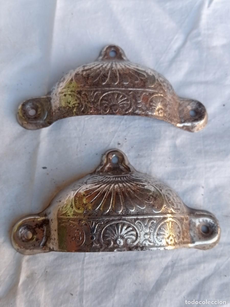 Antig&uuml;edades: LOTE TIRADORES BRONCE ANTIGUOS SINFONIER, CAJONERA,MESITAS, APARADOR, VINTAGE