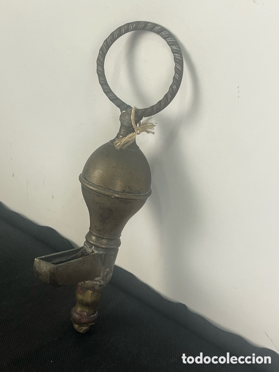 Antig&uuml;edades: ANTIGUO CANDIL DE BRONCE DEL SIGLO XVIII