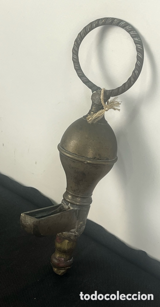 Antig&uuml;edades: ANTIGUO CANDIL DE BRONCE DEL SIGLO XVIII