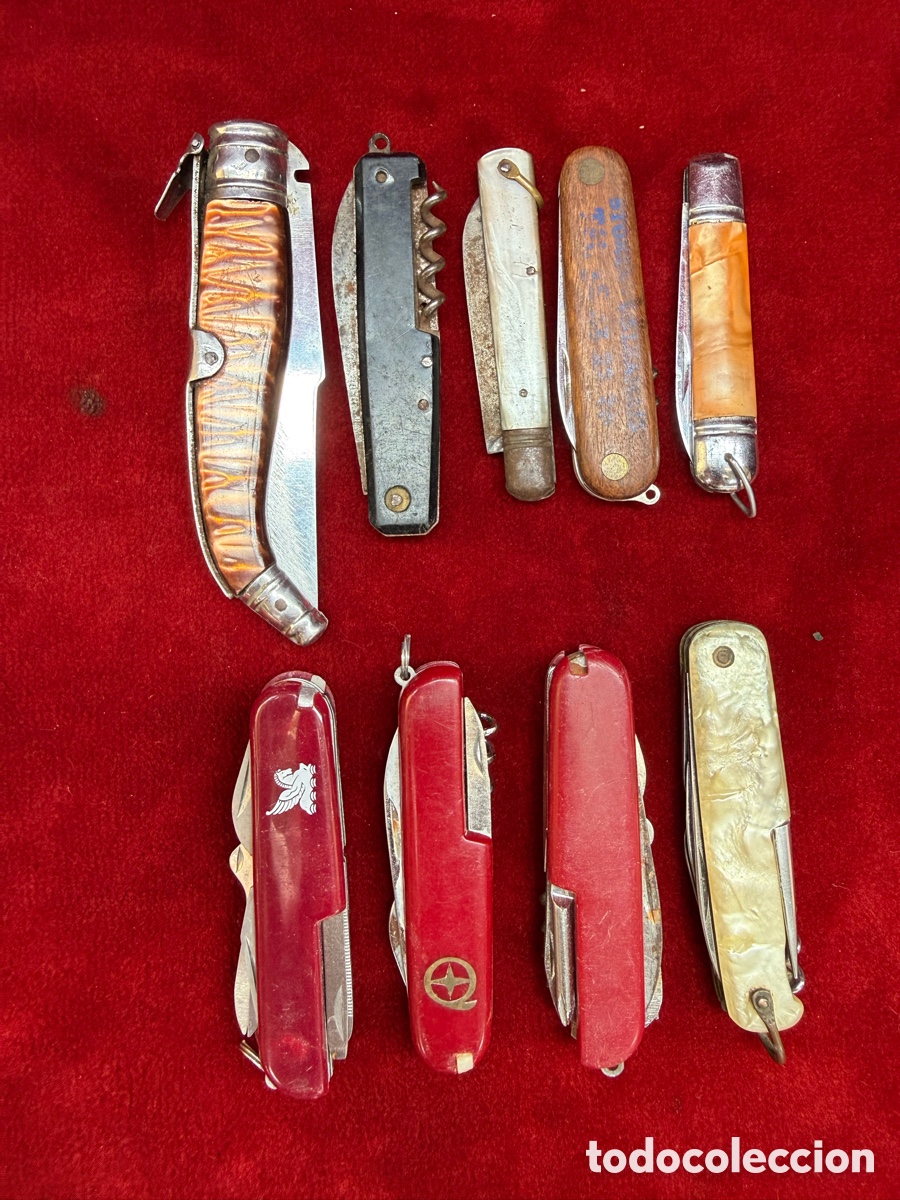 Antig&uuml;edades: Gran lote navajas multiusos,Paya,Albacete,Pradel,etc!