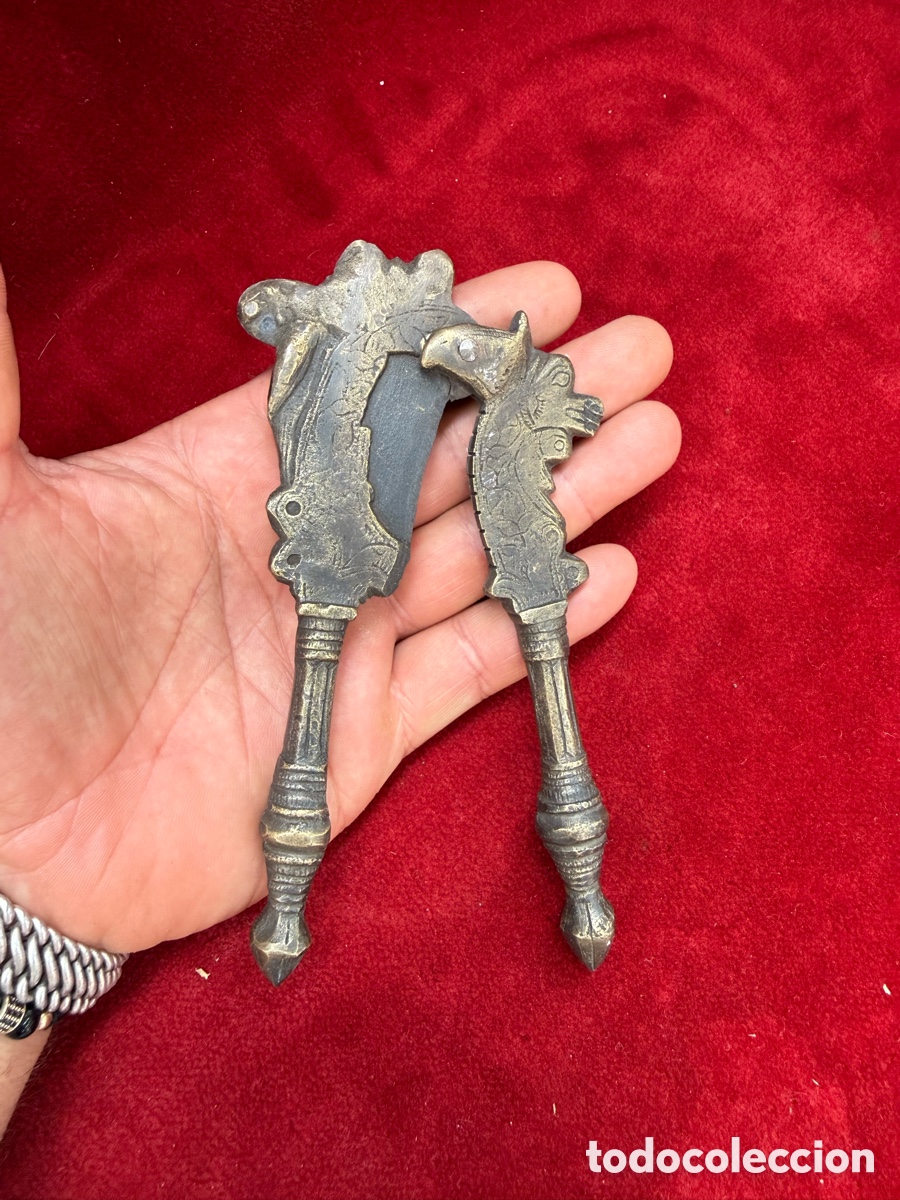 Antig&uuml;edades: Antiguo cortador de nueces de betel!Bronce labrado