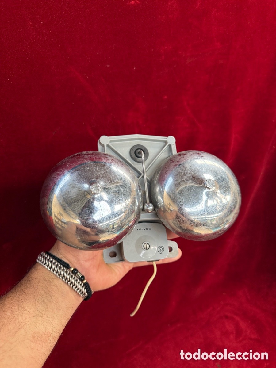 Antig&uuml;edades: Antiguo timbre de fabrica de dos campanas!