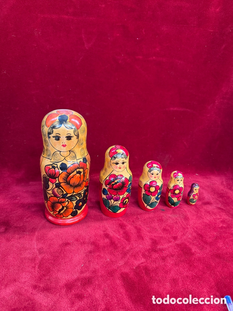 Antig&uuml;edades: Antigua mu&ntilde;eca rusa!Matrioska de madera!