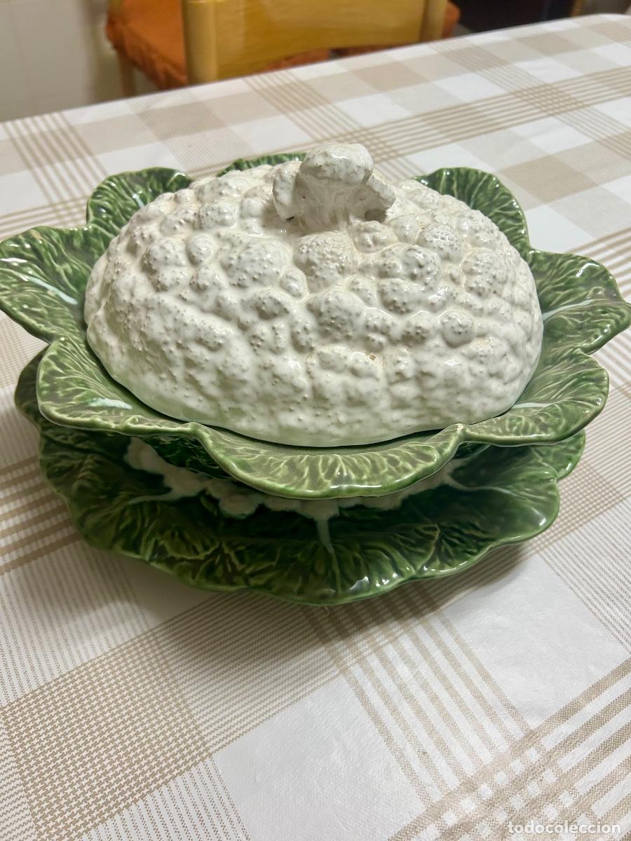 Antig&uuml;edades: Ensaladera sopera de porcelana antigua