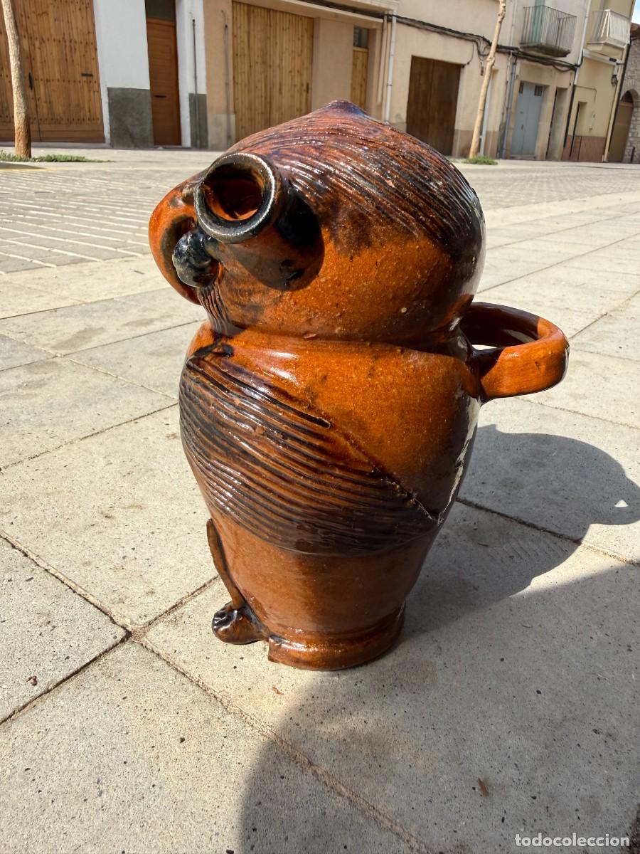 Antig&uuml;edades: Botijo de cer&aacute;mica en forma de b&uacute;ho - Foto 2