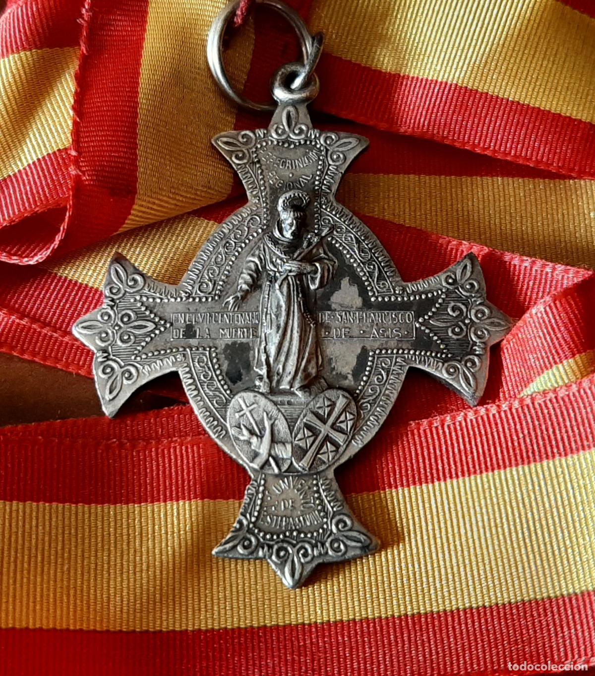 Antig&uuml;edades: MEDALLA PEREGRINACION REGIONAL VII CTNR&ordm; DE LA MUERTE SAN FCO ASIS - CONVENTO ESTEPA - REV INMACULAD