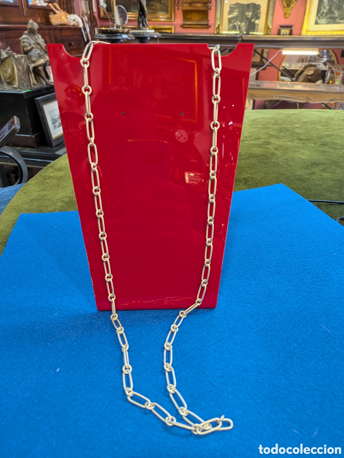 Antig&uuml;edades: Cadena antigua de eslabones de plata. REF-1234