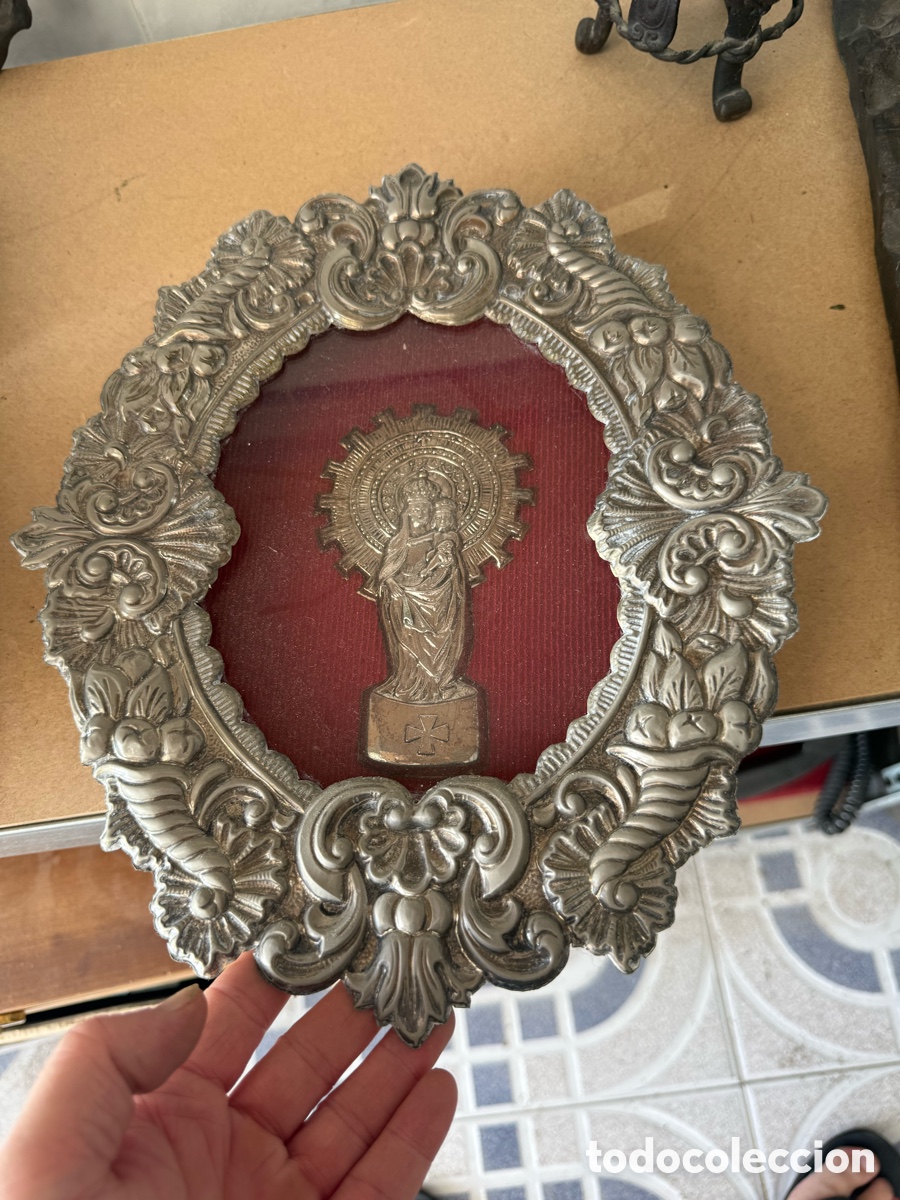 Antig&uuml;edades: Bonito relicario virgen del pilar
