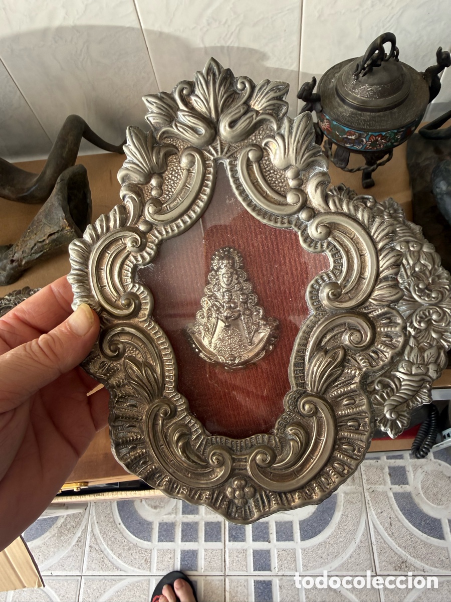 Antig&uuml;edades: Bonito relicario virgen del Roc&iacute;o