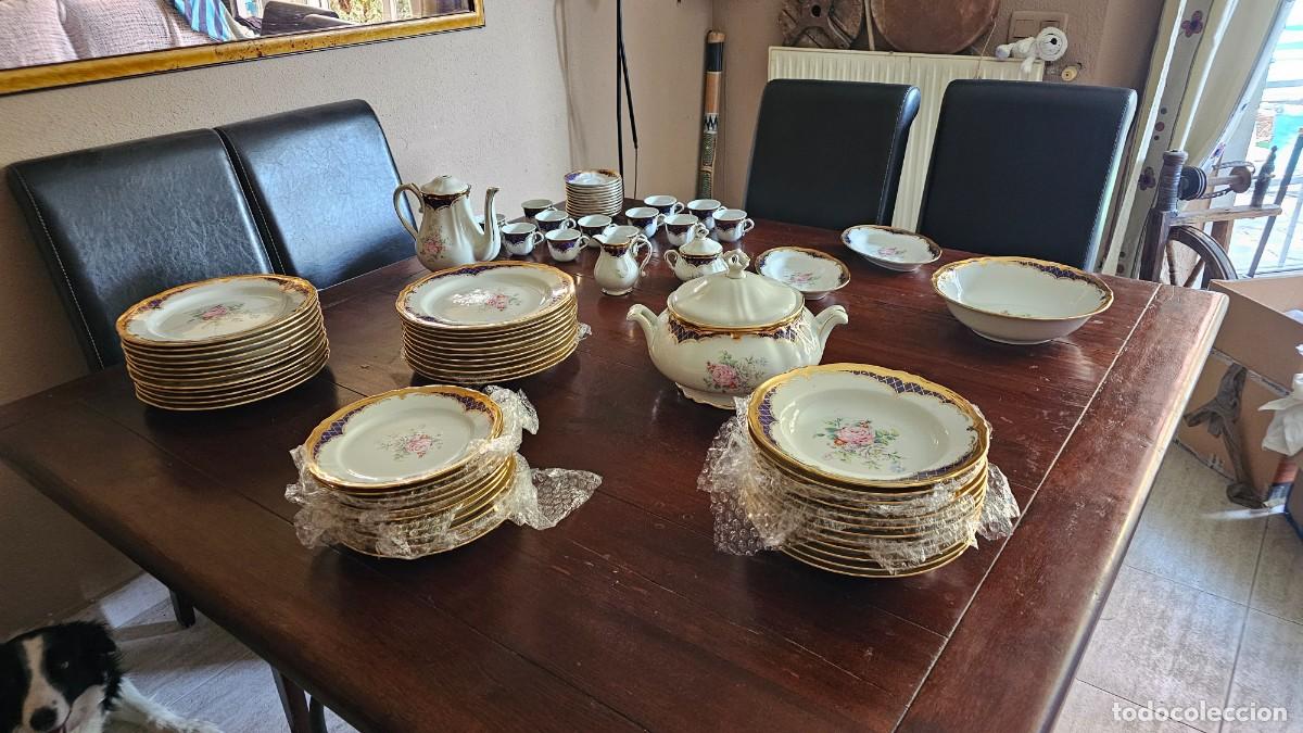 Antig&uuml;edades: Vajilla 12 servicios porcelana fina Royal Collection