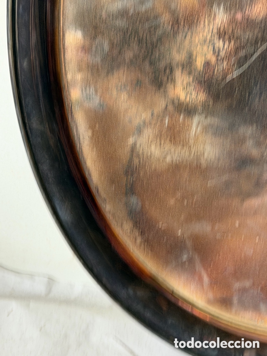 Antig&uuml;edades: Bandeja ovalada Meneses alpaca - Foto 5