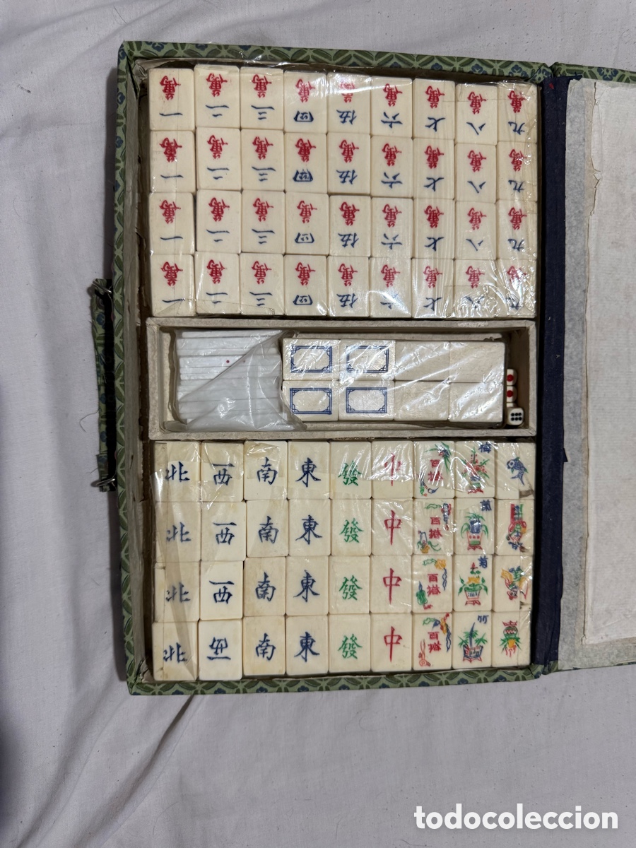 Antig&uuml;edades: juego de Mahjong antiguo