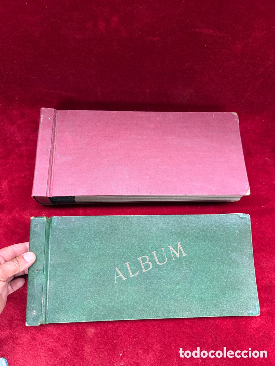 Antig&uuml;edades: Lote de dos antiguos albumes de fotos(vacios)