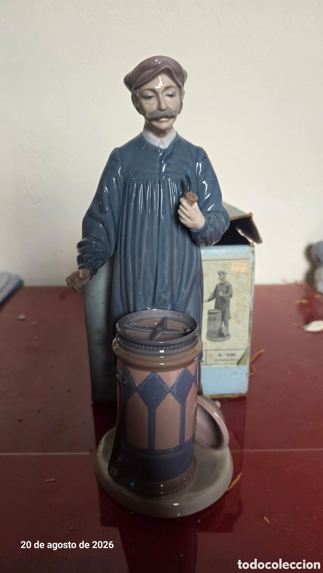 Antig&uuml;edades: Figura porcelana lladro el barquillero