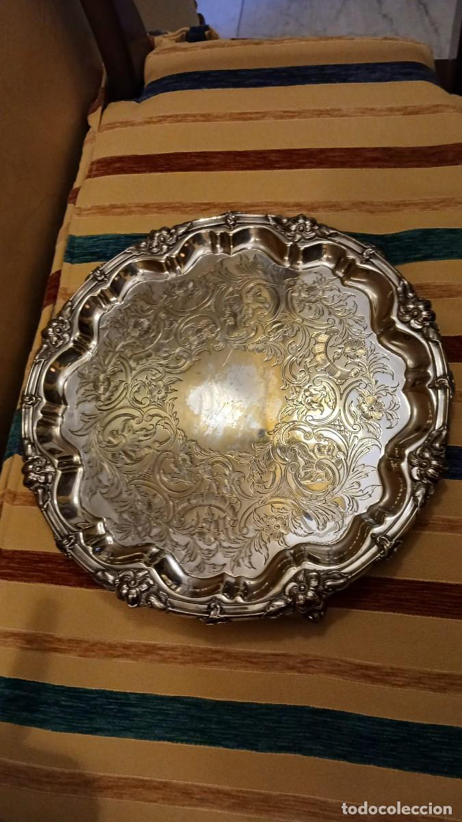 Antig&uuml;edades: GRAN BANDEJA INGLESA SILVER PLATED ANTIG&Uuml;EDAD 1850-1899