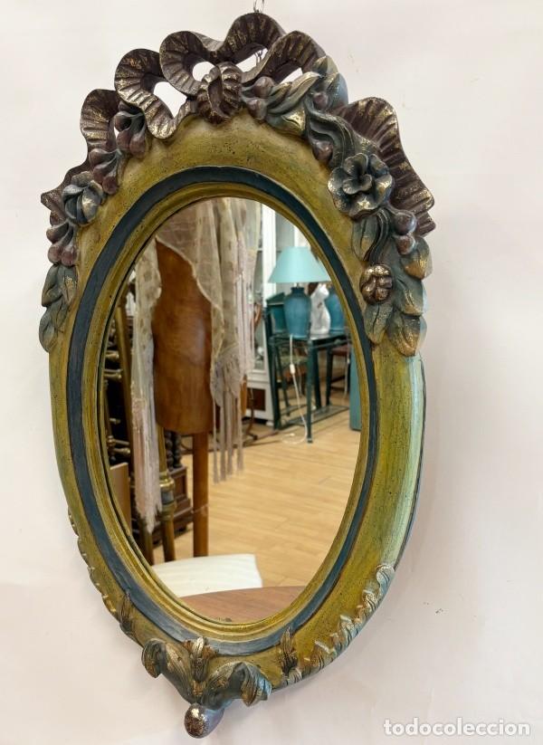 Antig&uuml;edades: Espejo Ovalado Estilo Rococ&oacute; - Foto 2
