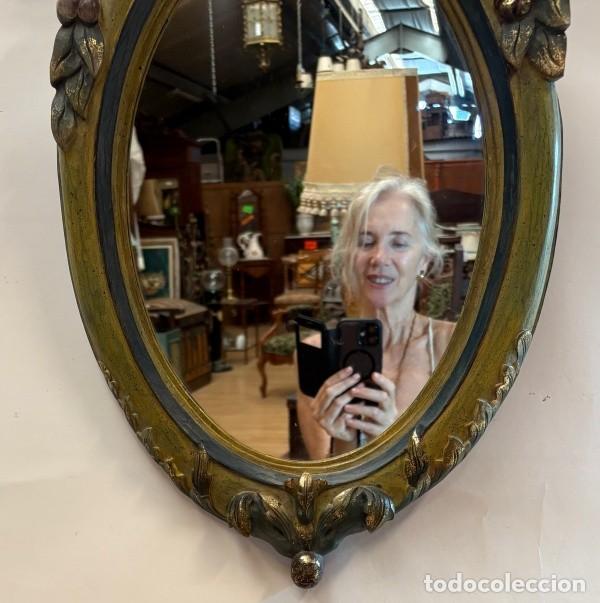 Antig&uuml;edades: Espejo Ovalado Estilo Rococ&oacute; - Foto 4