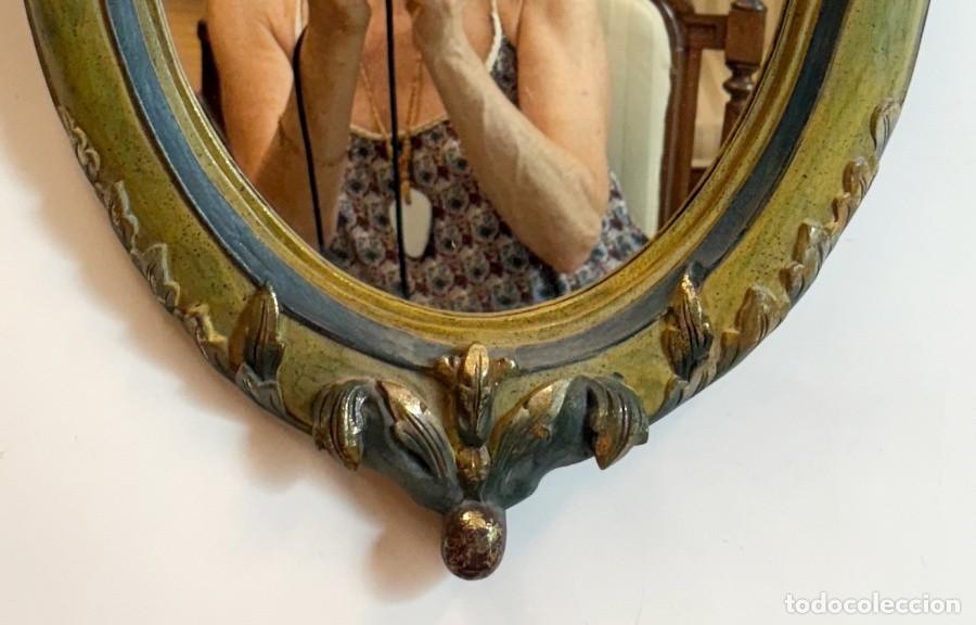 Antig&uuml;edades: Espejo Ovalado Estilo Rococ&oacute; - Foto 6