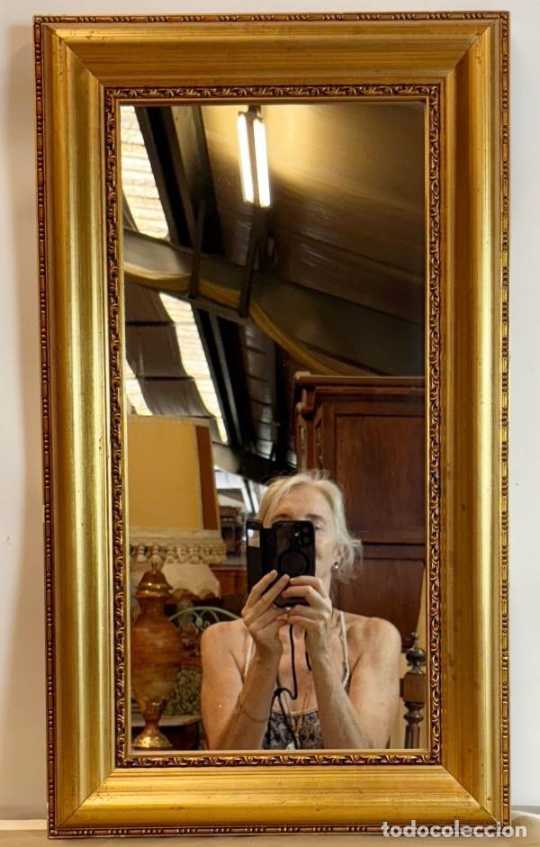 Antig&uuml;edades: Espejo con Marco Dorado - Foto 2