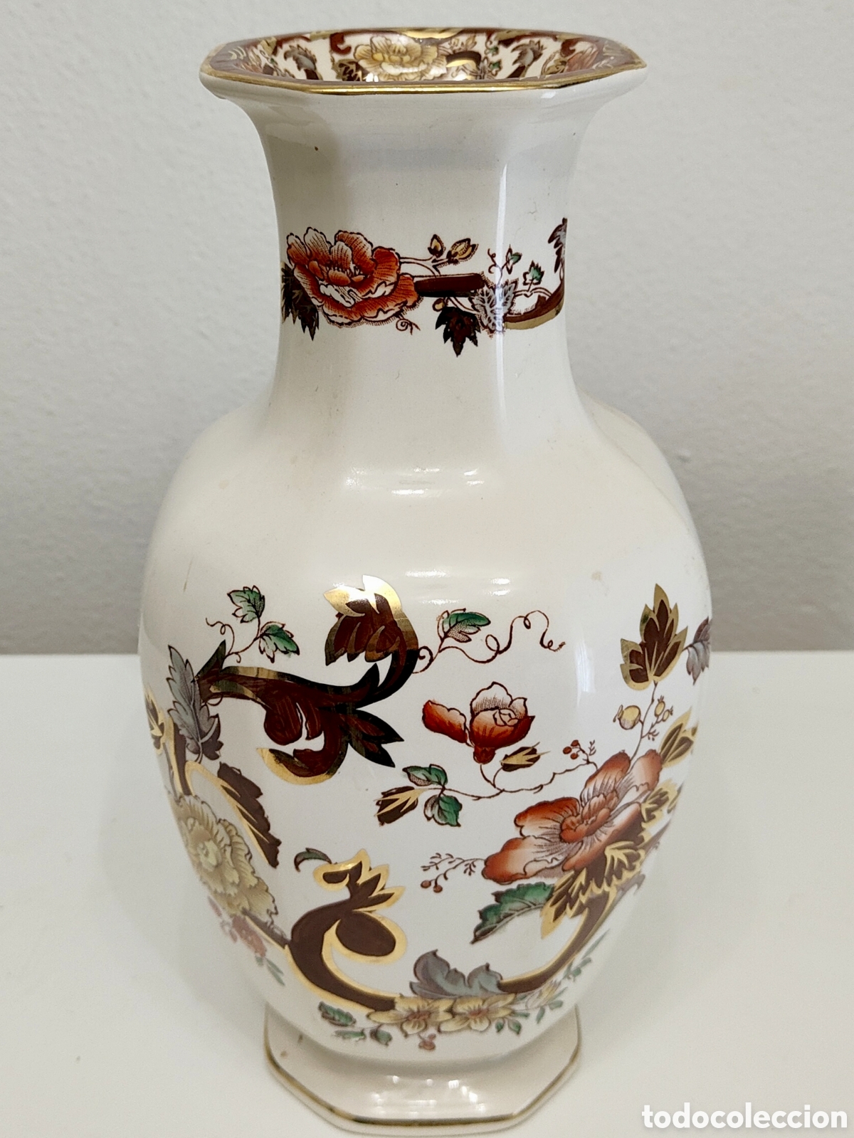 Antig&uuml;edades: Jarr&oacute;n antiguo Mason's Ironstone Brown Velvet 30cm