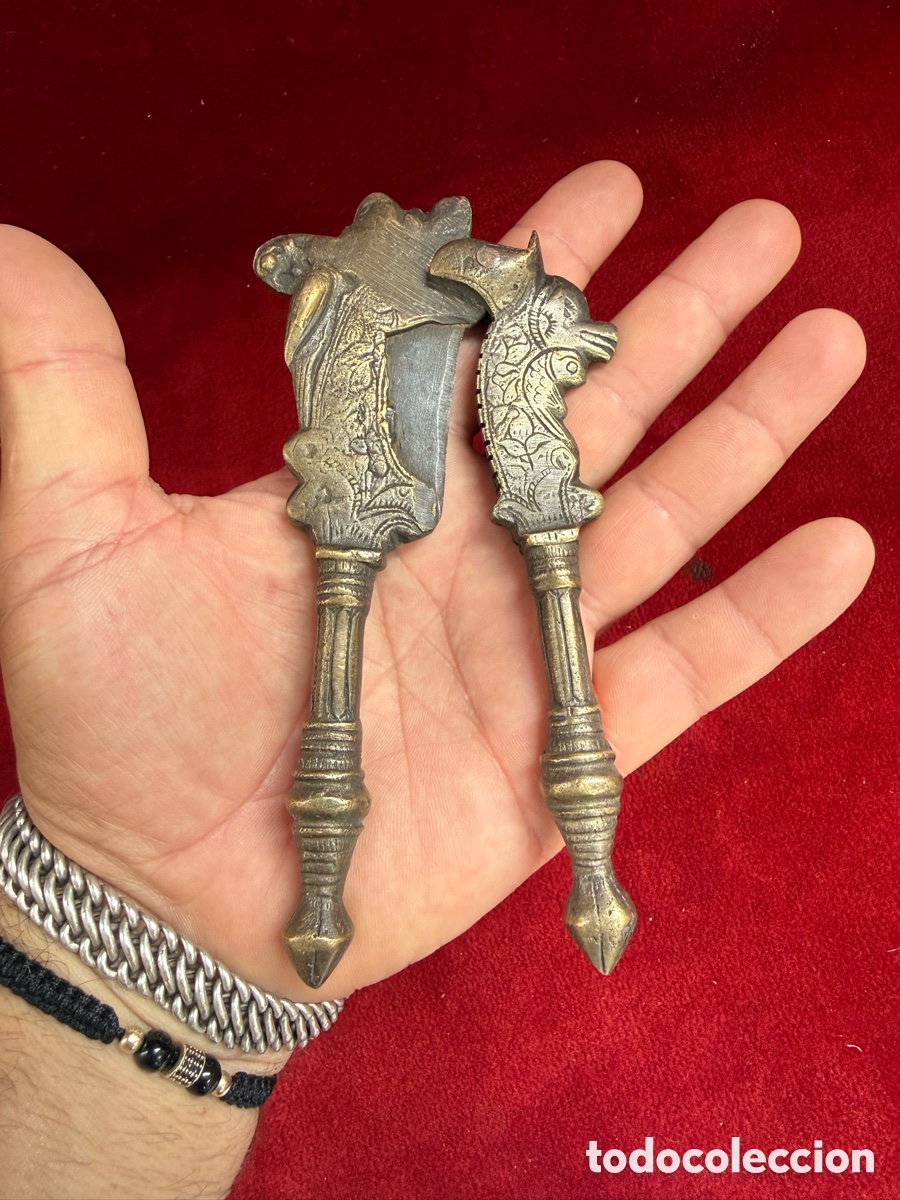 Antig&uuml;edades: Antiguo cortador de nueces de Betel!Bronce!