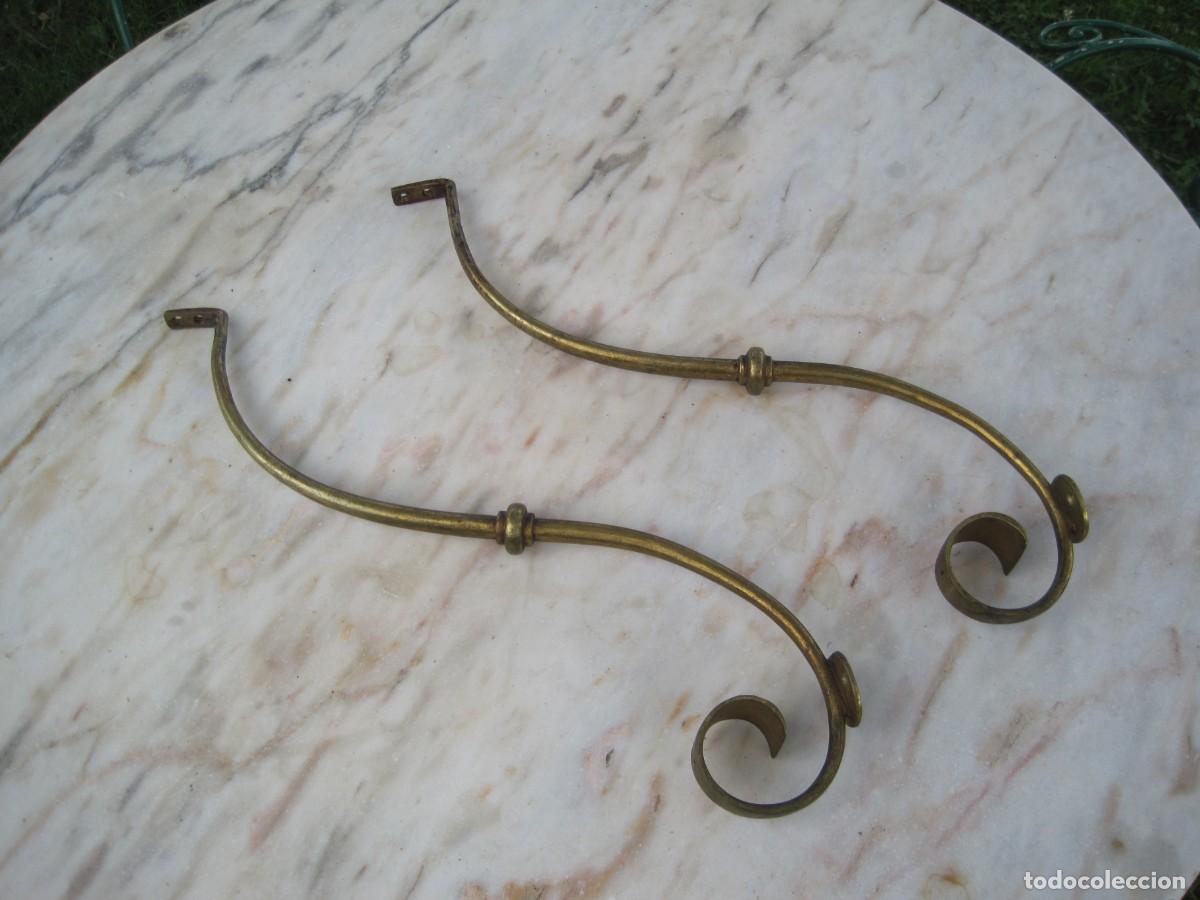 Antig&uuml;edades: SOPORTES DE BRONCE PARA MESA - CONSOLA - BALDA - REPISA
