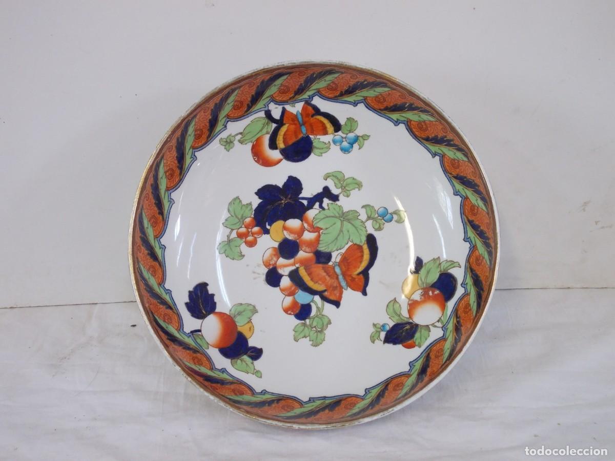 Antig&uuml;edades: PRECIOSO CENTRO FRUTERO FUENTE REALIZADA EN PORCELANA. KEELING & CO. BURSLEM