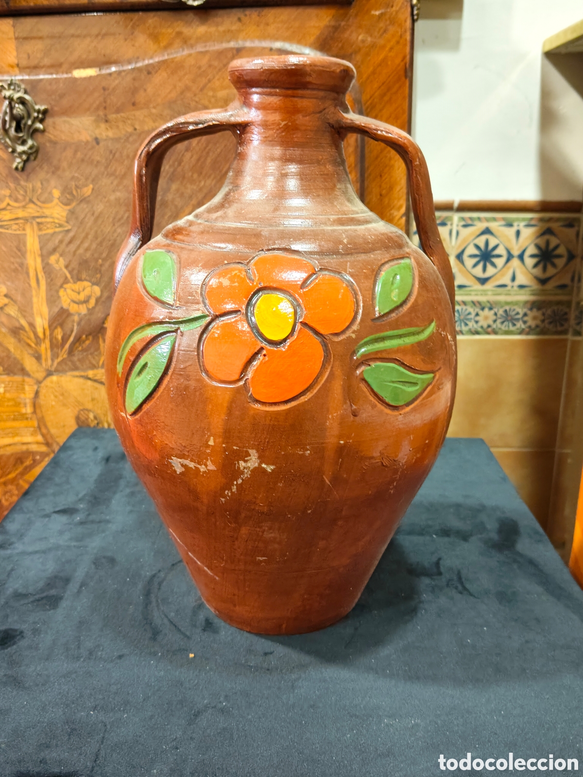 Antig&uuml;edades: CANTARO DE BARRO PEQUE&Ntilde;O