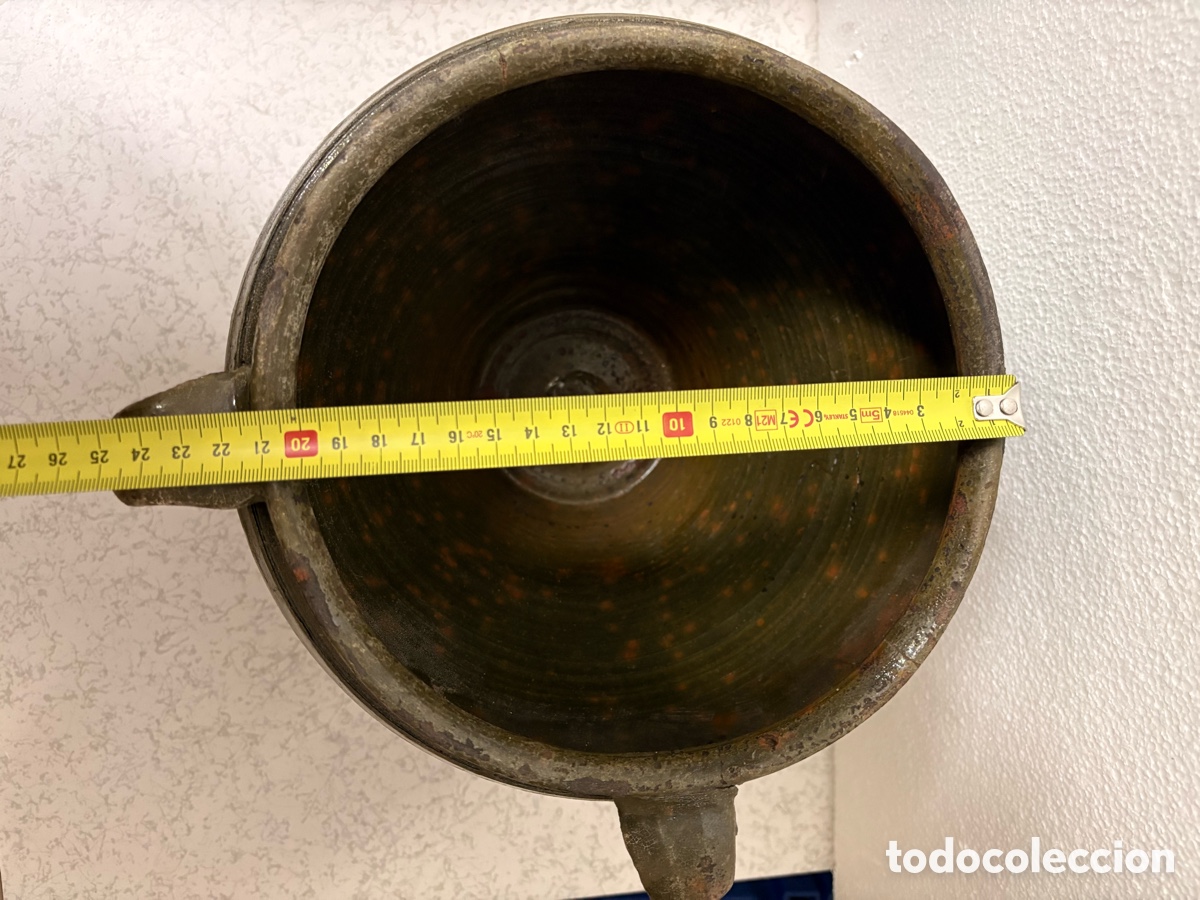 Antig&uuml;edades: Orza de cer&aacute;mica r&uacute;stica con dos asas - Foto 6