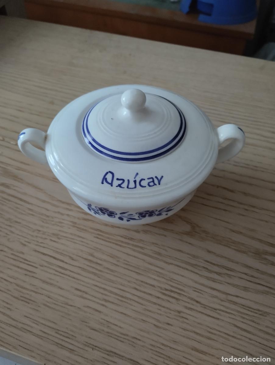 Antig&uuml;edades: azucarero de ceramica