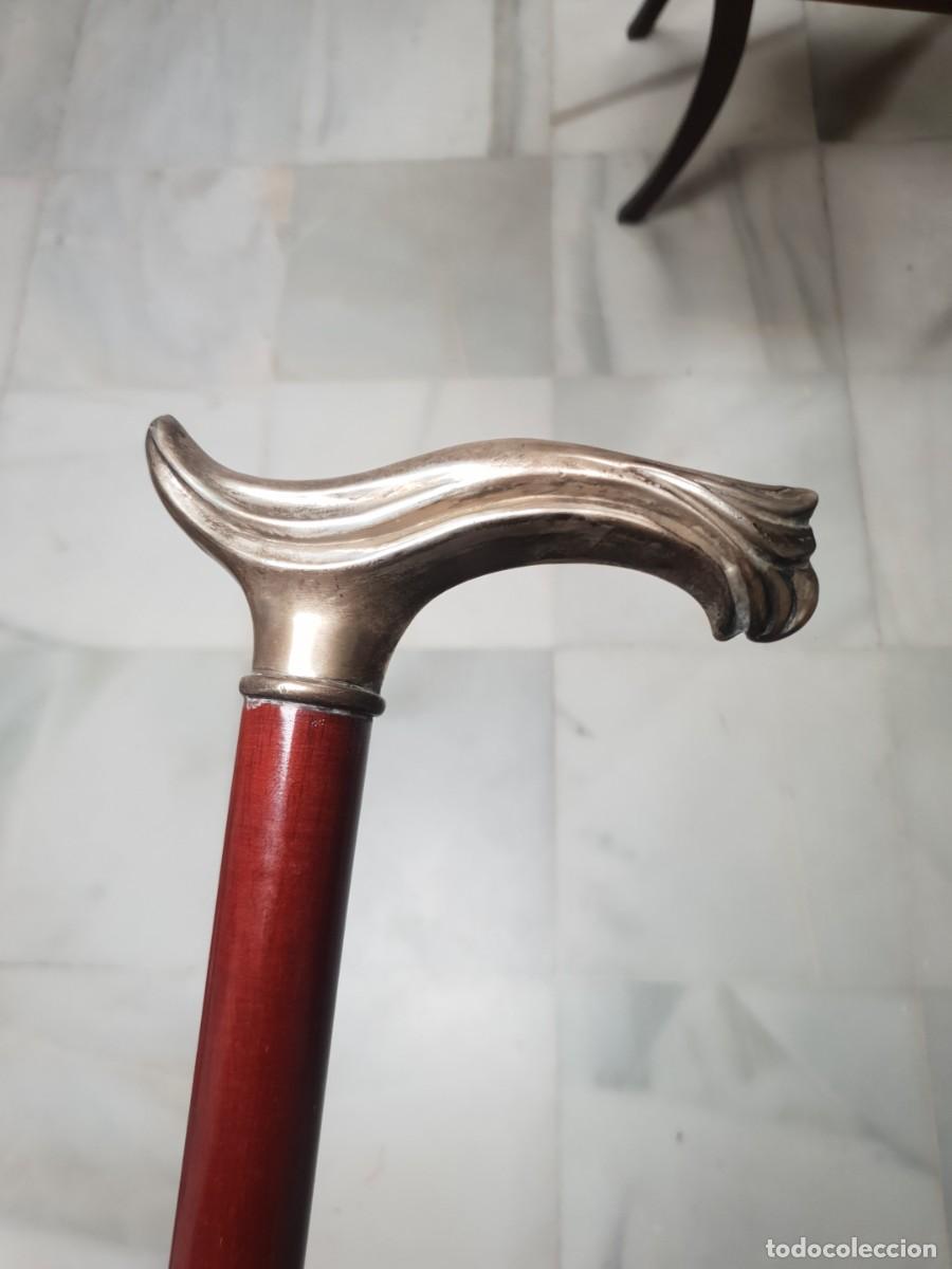 Antig&uuml;edades: Baston mango plata contrastada - Foto 4